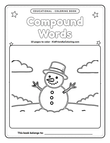 Compound Words coloring book cover