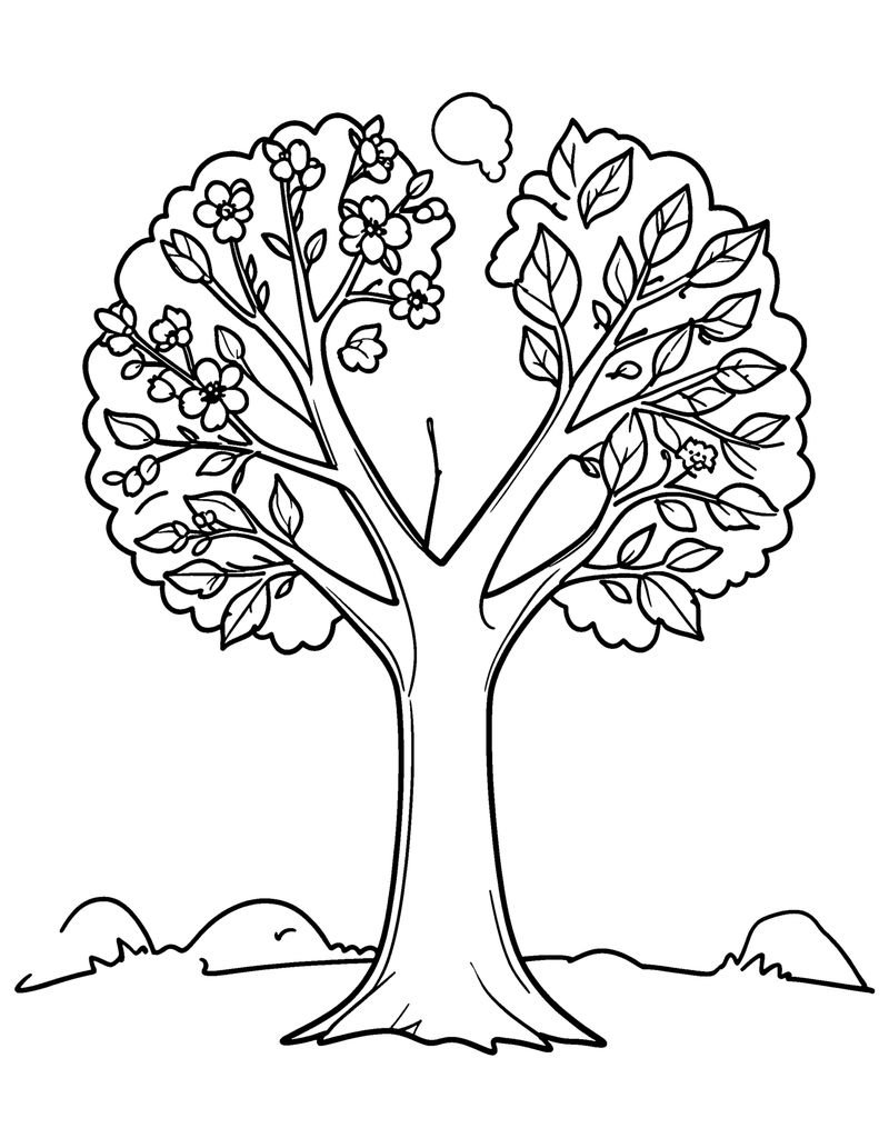 A Time for Everything coloring page preview
