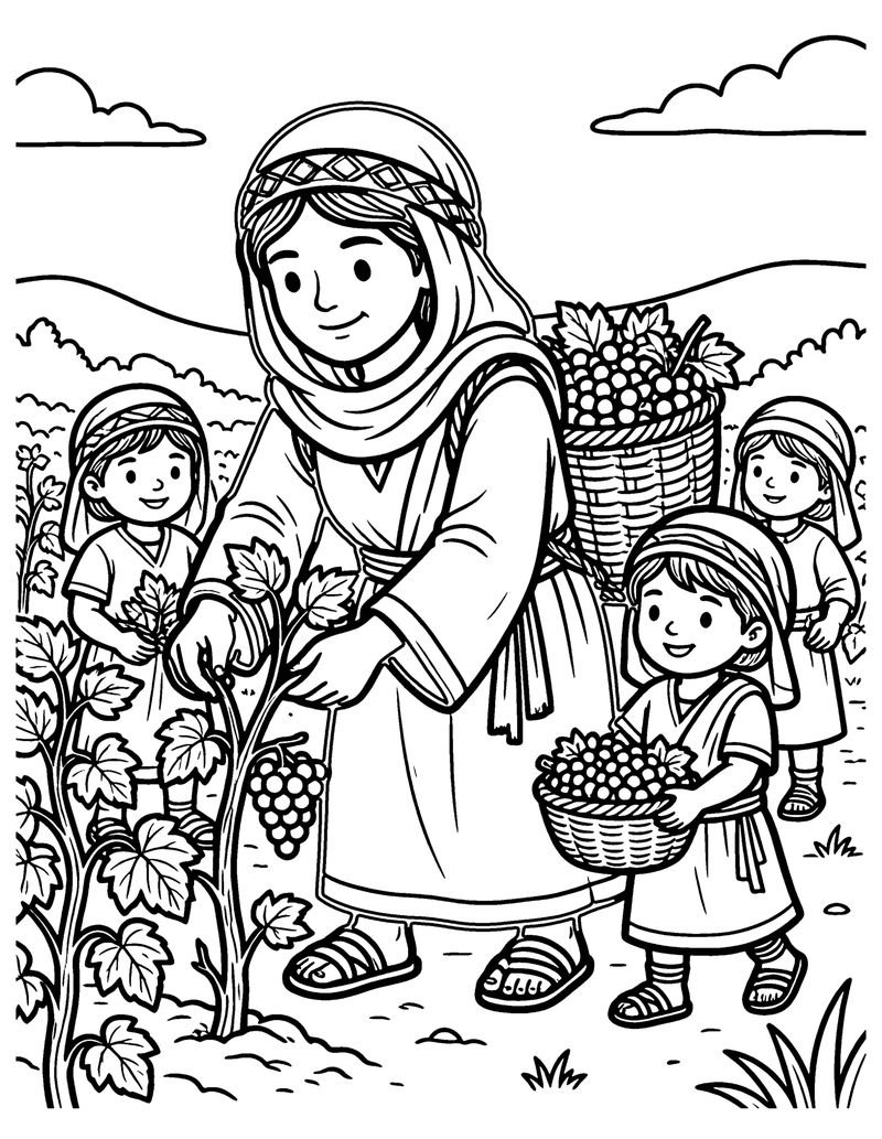 A Woman of Strength coloring page preview