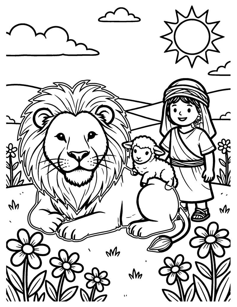 All Things New coloring page preview