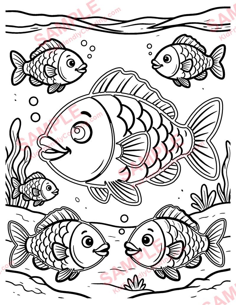 Arctic Char coloring page preview