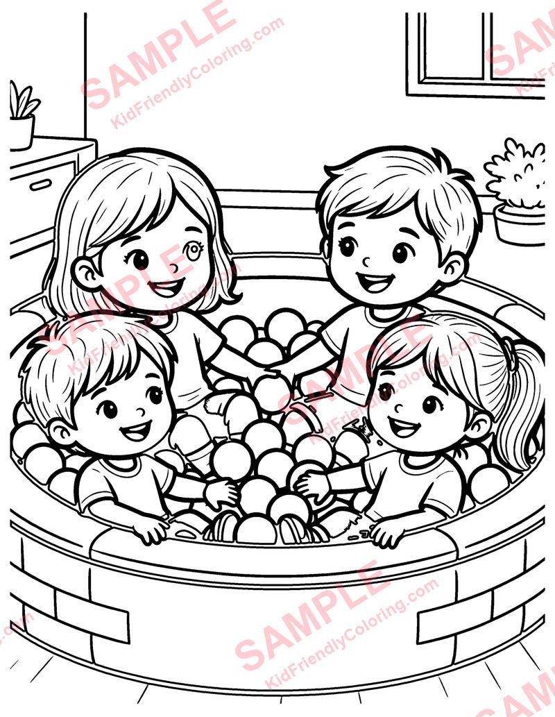 Ball Pit coloring page preview