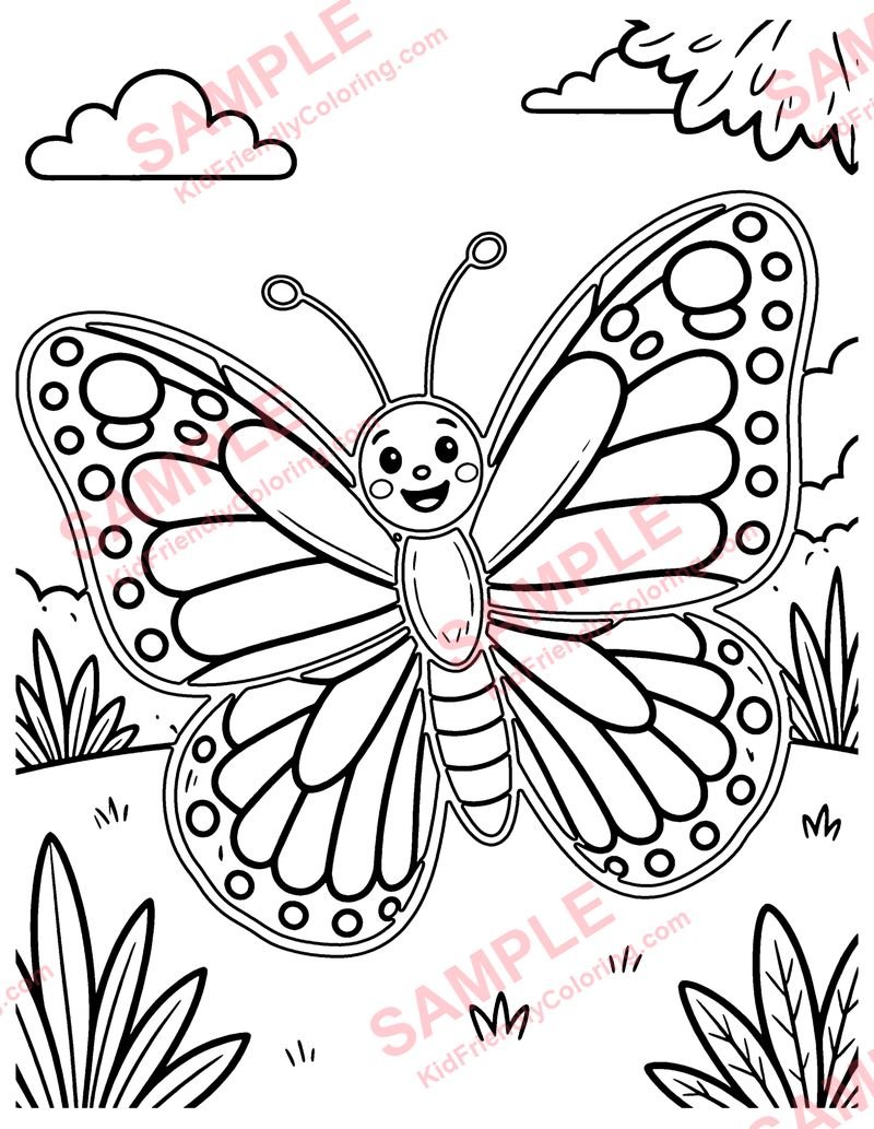 Butterfly Patterns coloring page preview