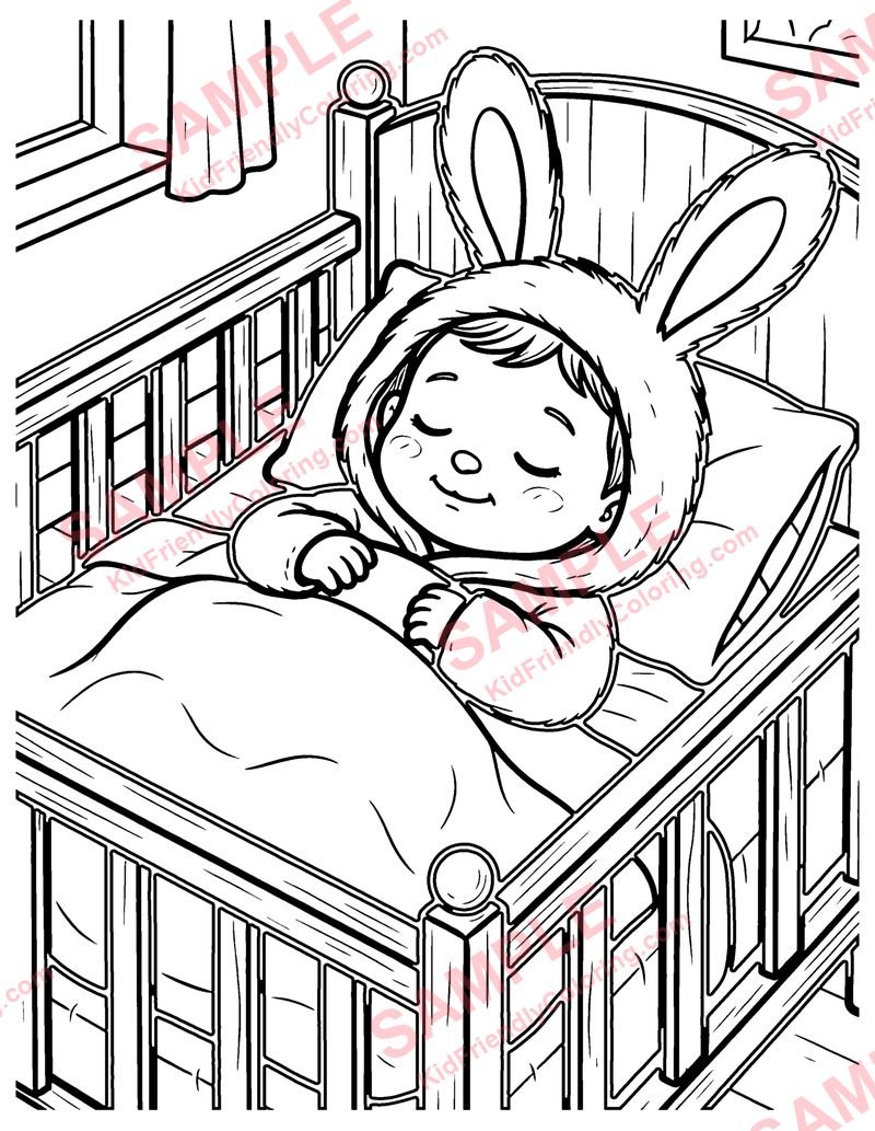 Bye, Baby Bunting coloring page preview