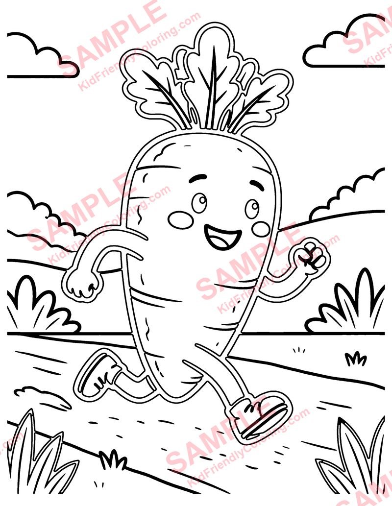 Carrot Runner coloring page preview