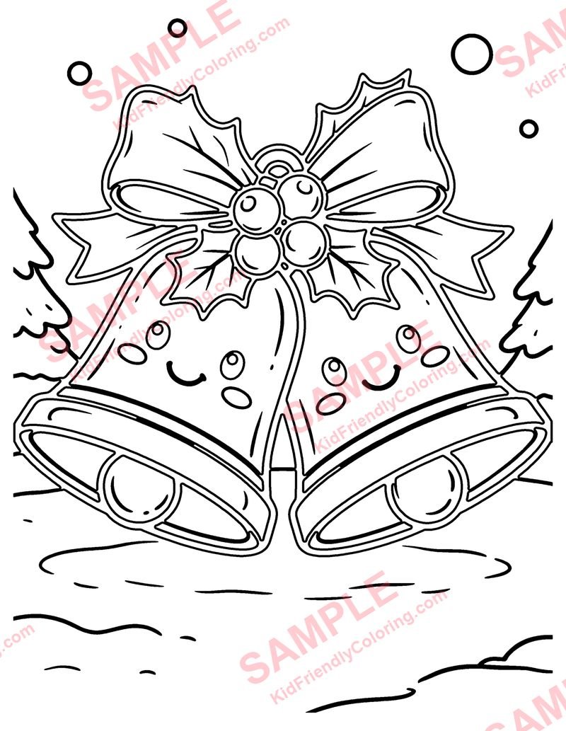 Christmas Bells coloring page preview