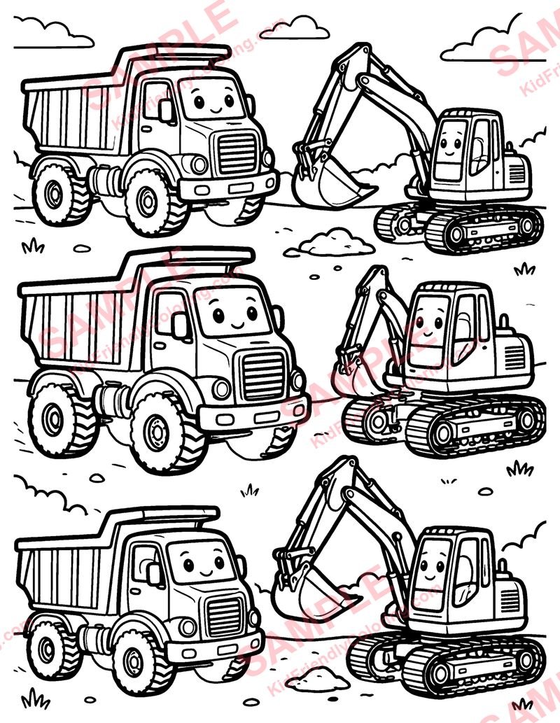 Construction Toys coloring page preview