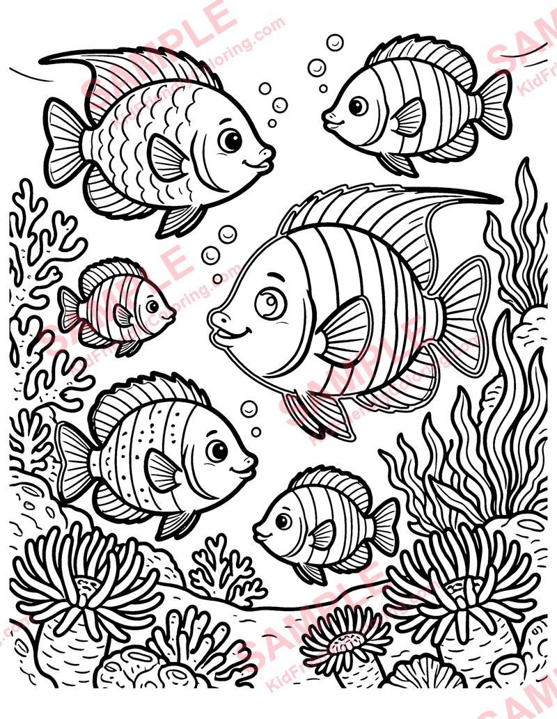 Coral Reef coloring page preview