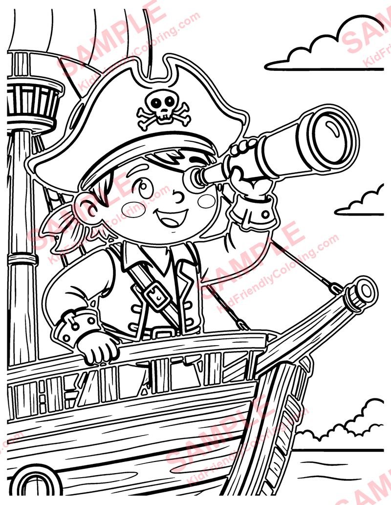 Crow's Nest Lookout coloring page preview