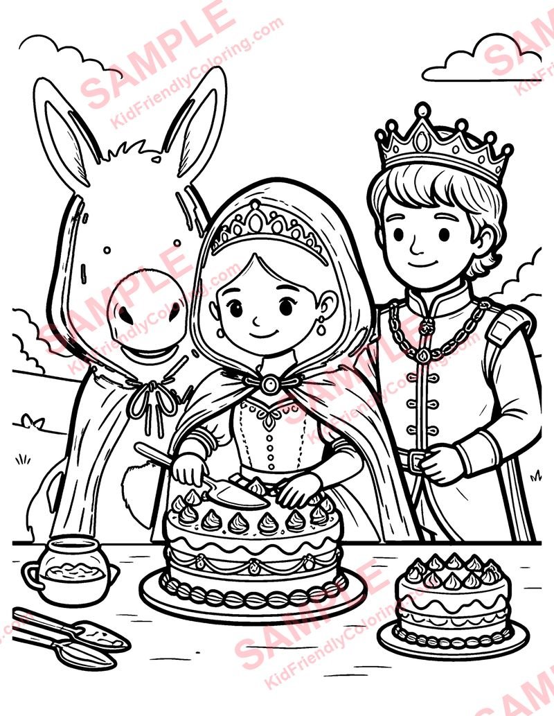 Donkeyskin coloring page preview