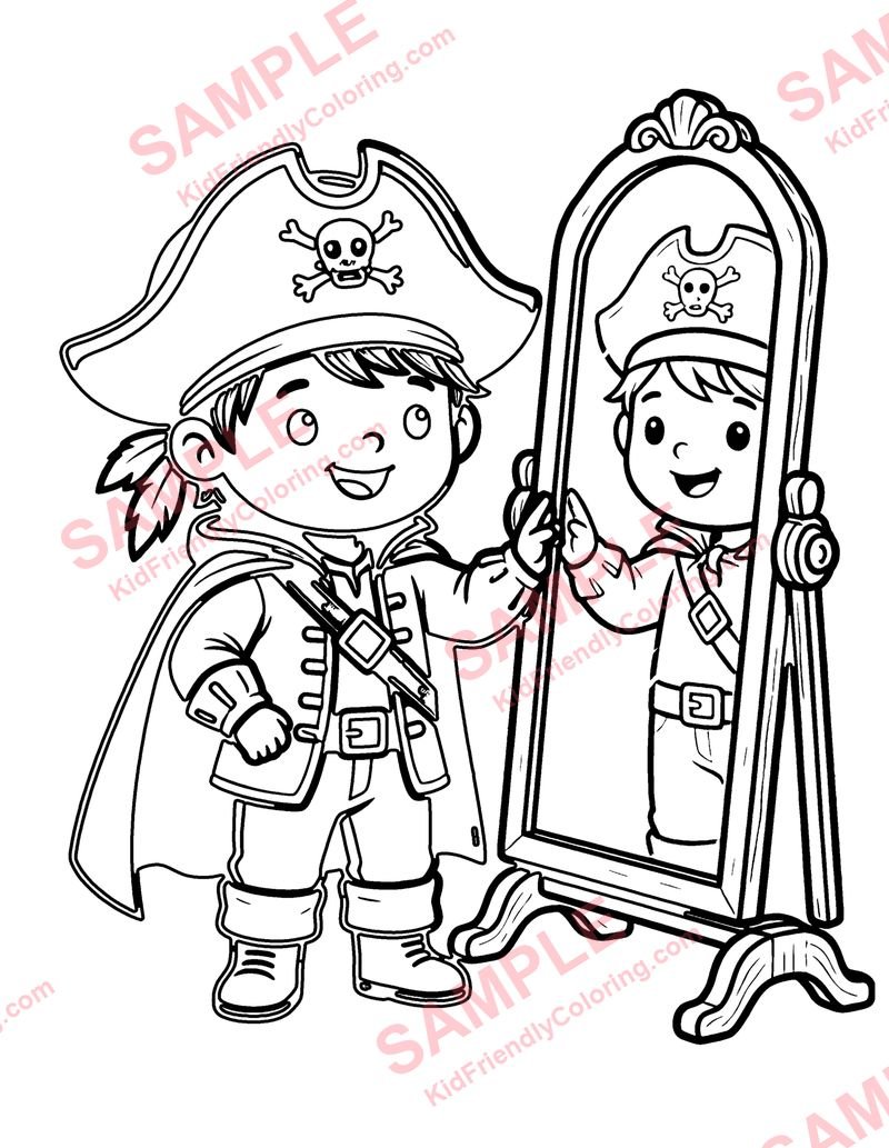 Dress-Up Game coloring page preview