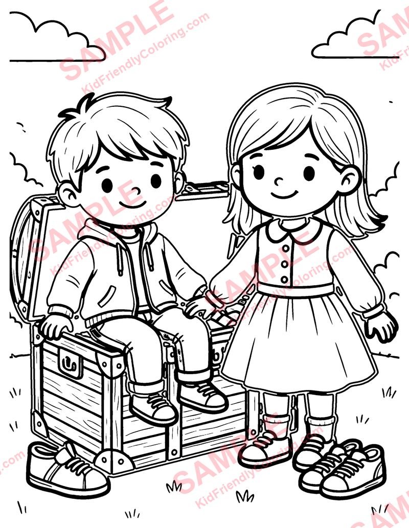 Dress-Up Trunk coloring page preview