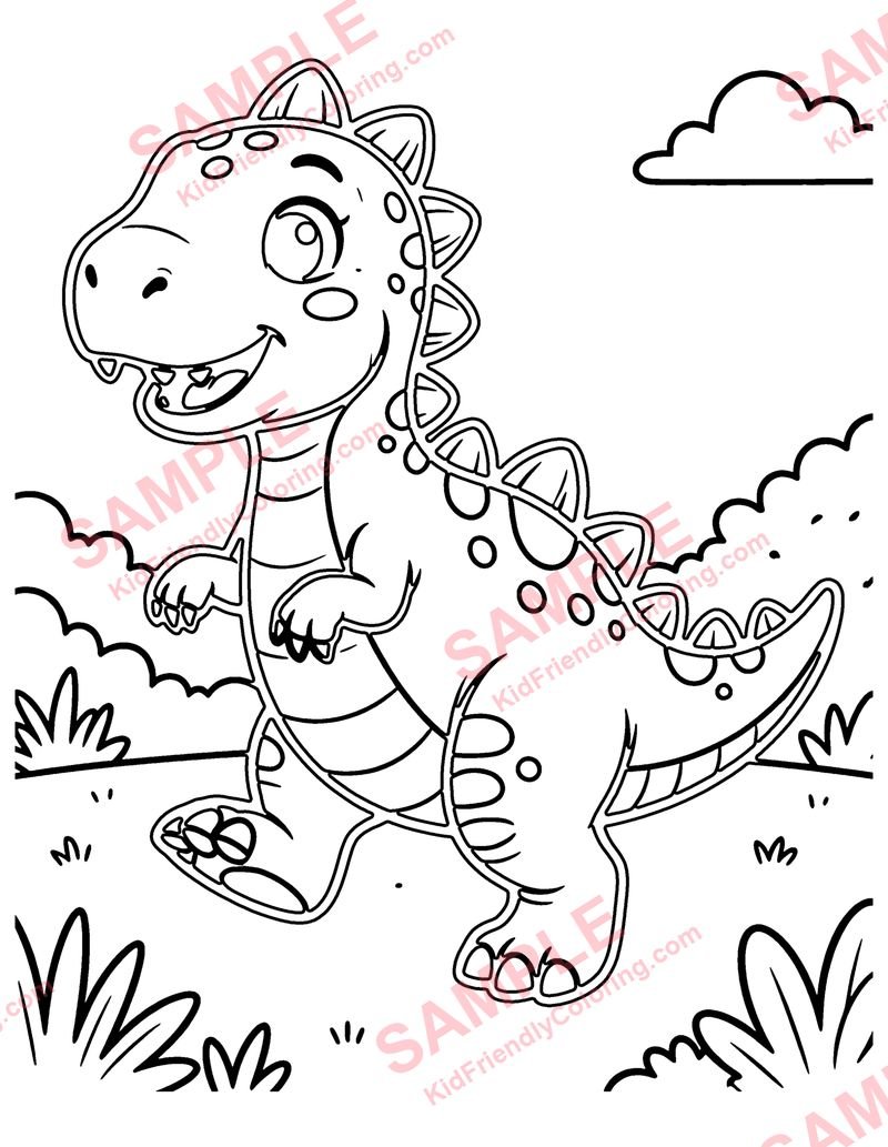 First Steps coloring page preview
