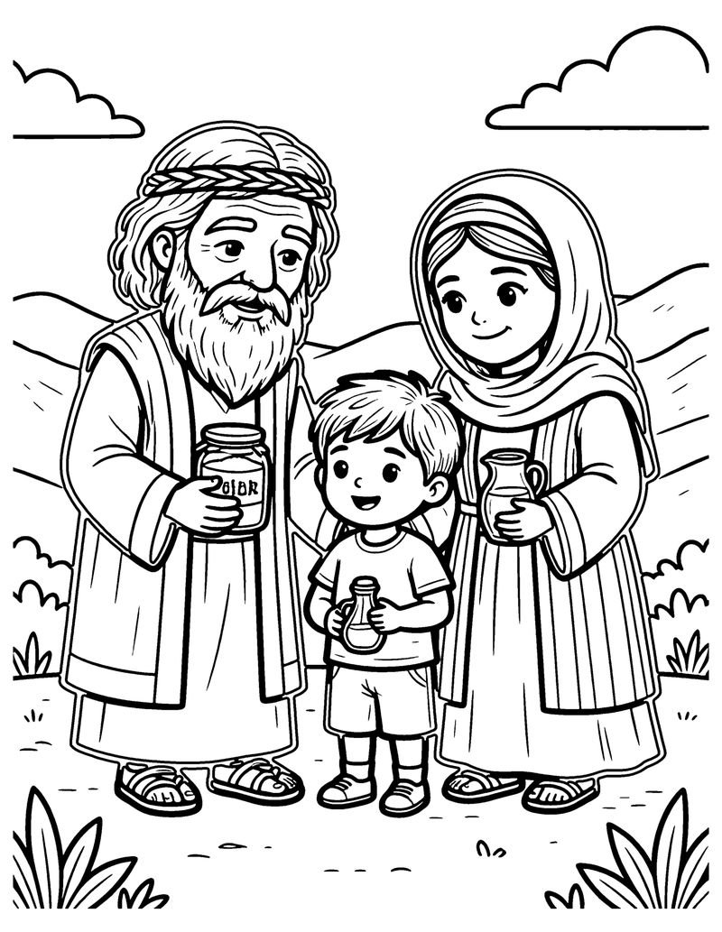 Flour That Never Ran Out coloring page preview
