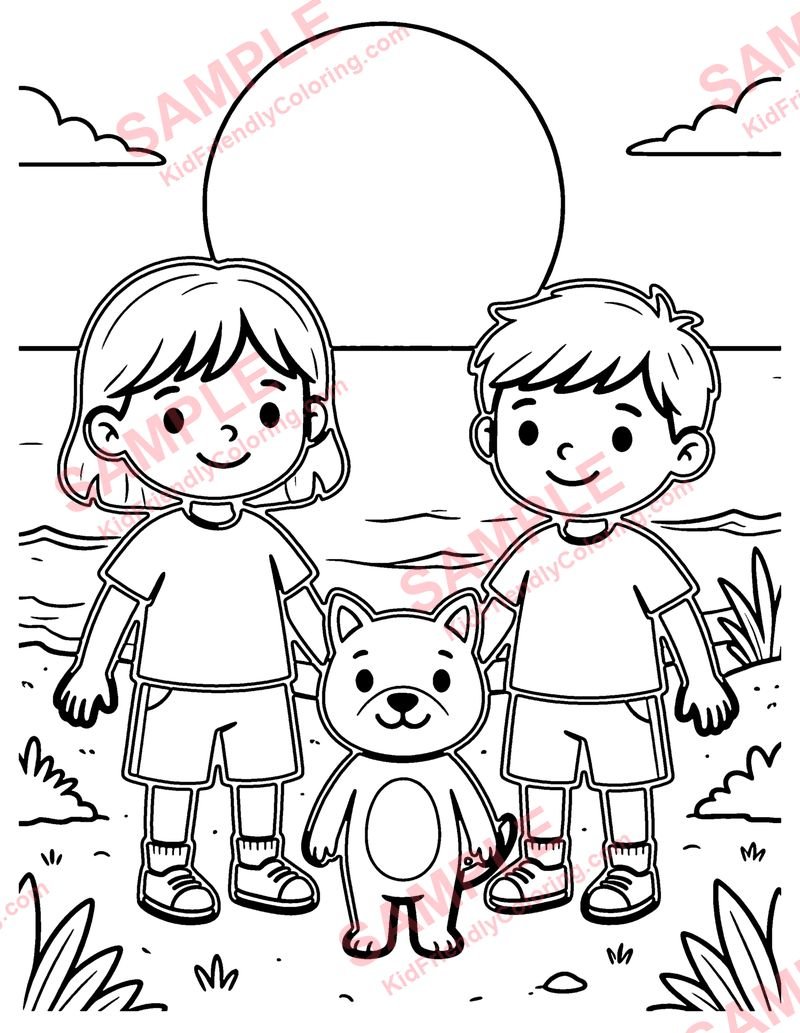 Full Moon coloring page preview