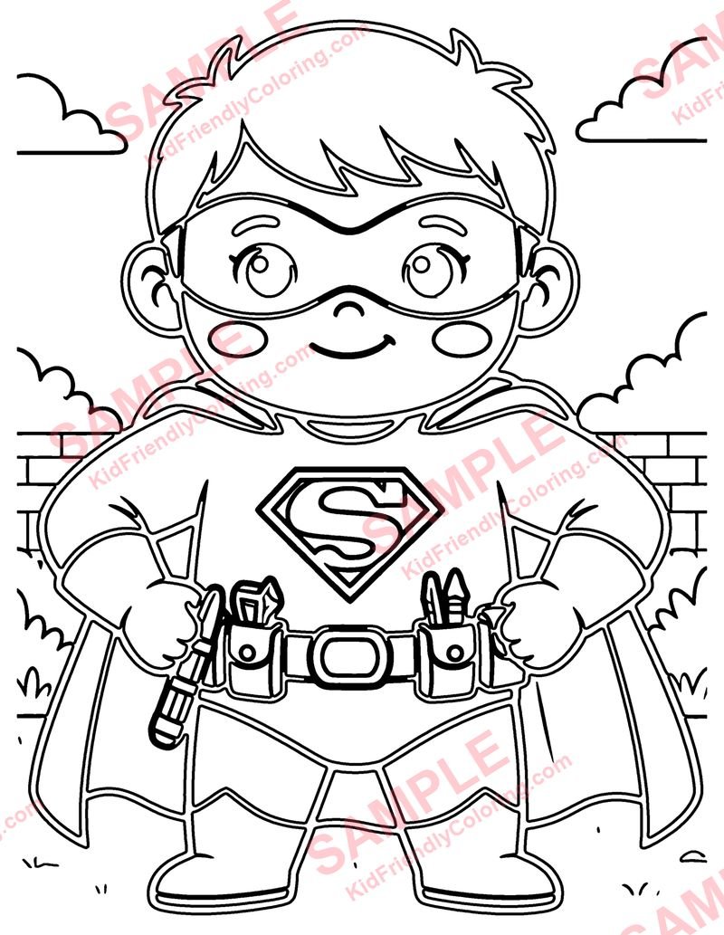 Gadget Belt coloring page preview