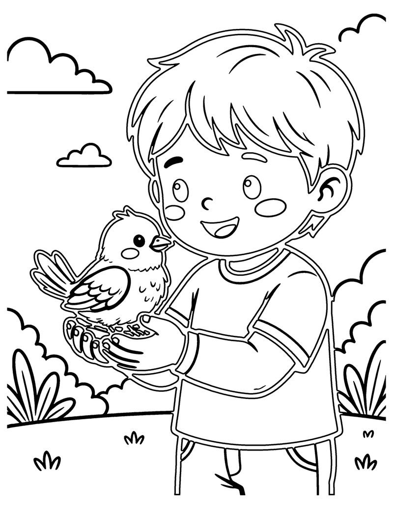 Gentleness coloring page preview
