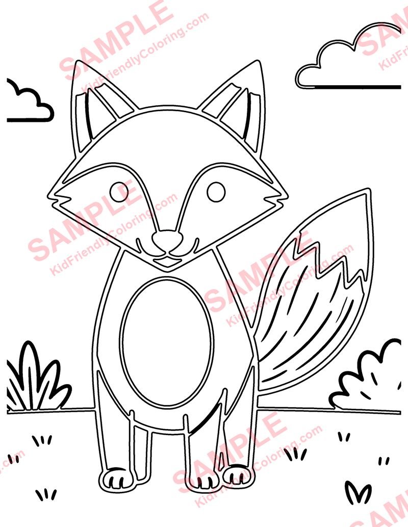 Geometric Animal coloring page preview
