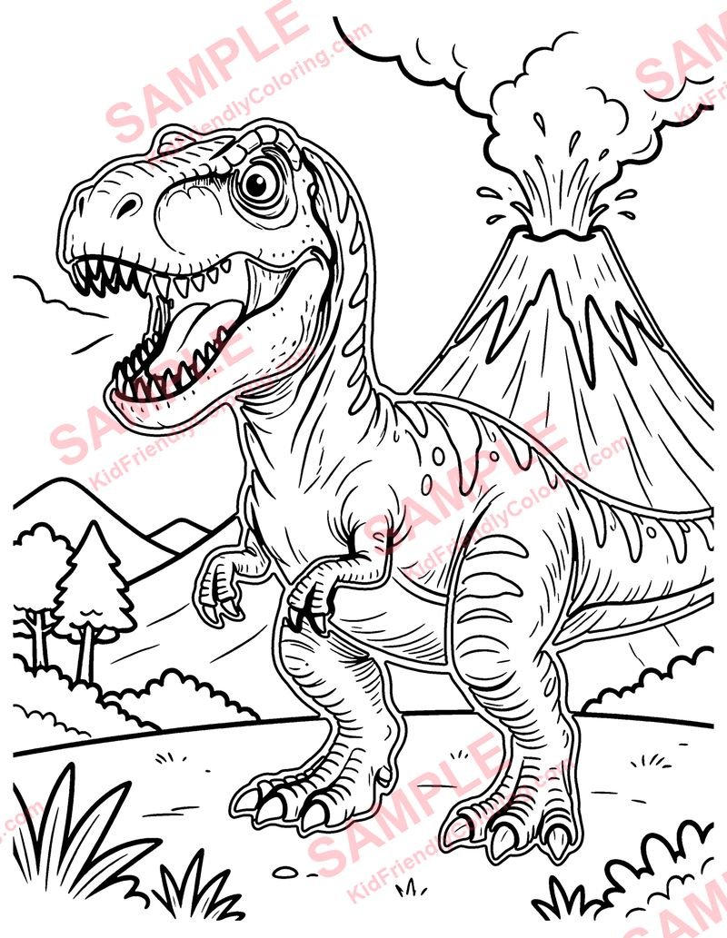 Giganotosaurus coloring page preview