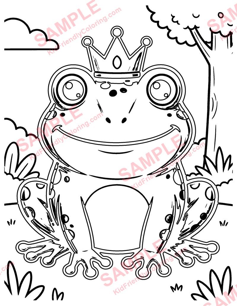 Golden Frog coloring page preview