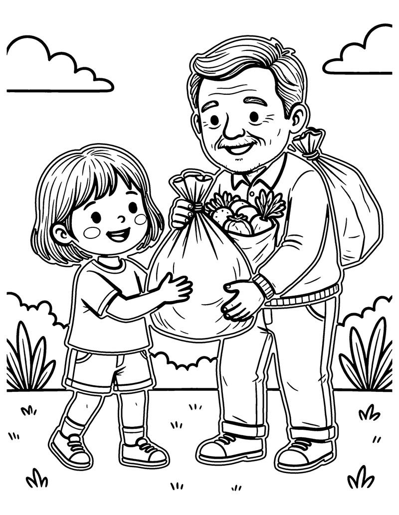 Goodness coloring page preview