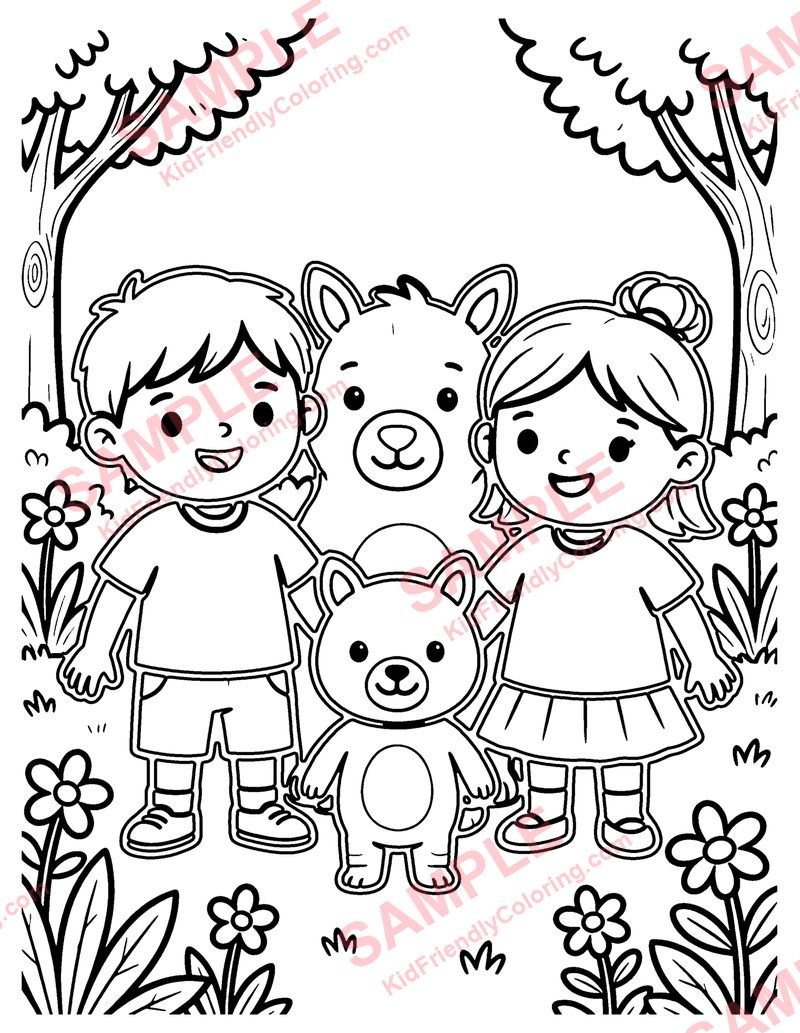 Hidden Shapes coloring page preview