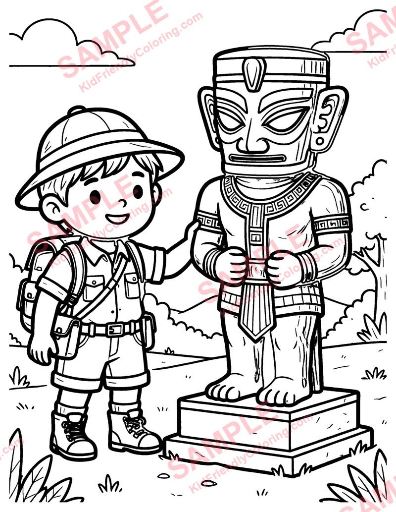 Hidden Treasure coloring page preview