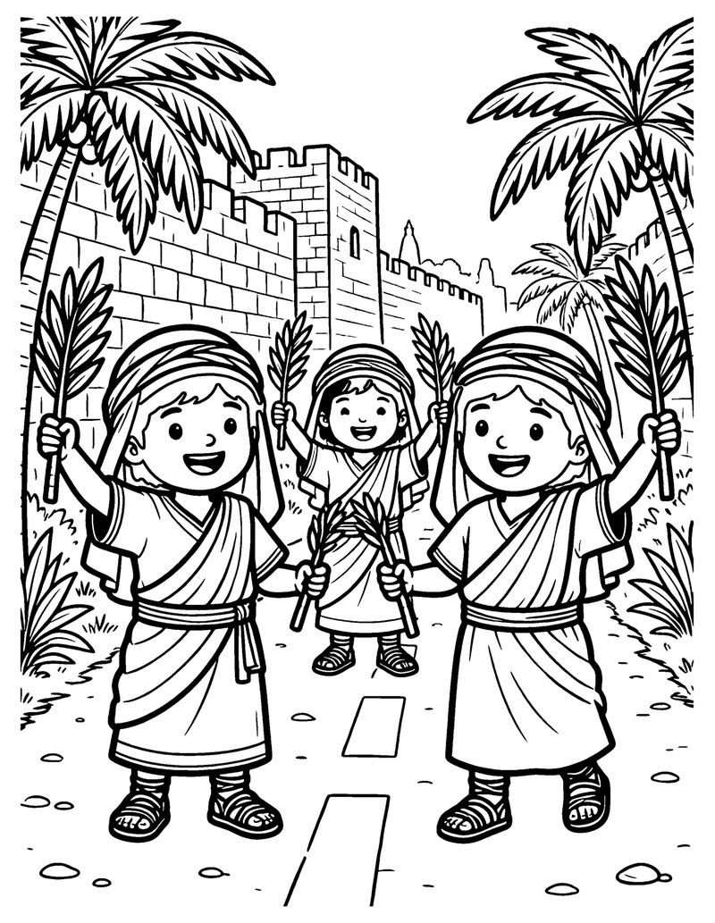 Hosanna! coloring page preview