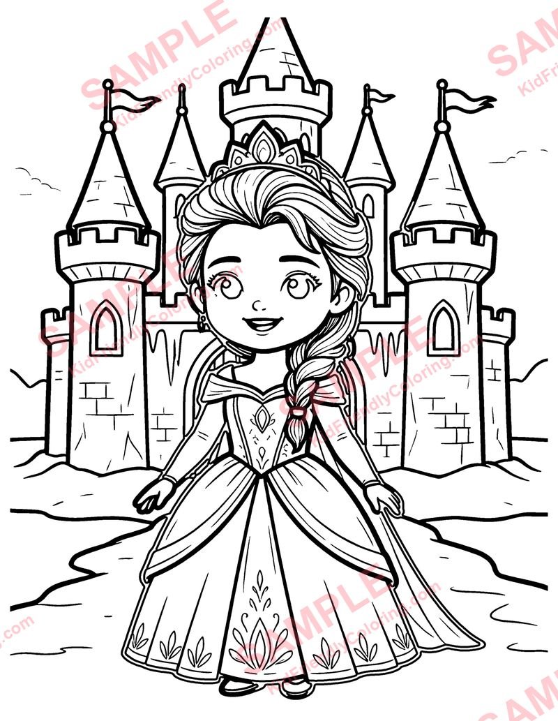 Ice Palace coloring page preview