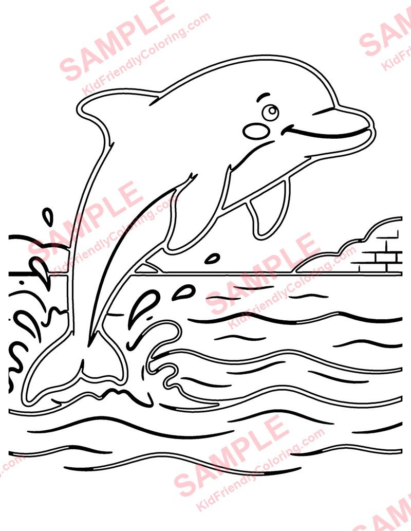 Ichthyosaur coloring page preview