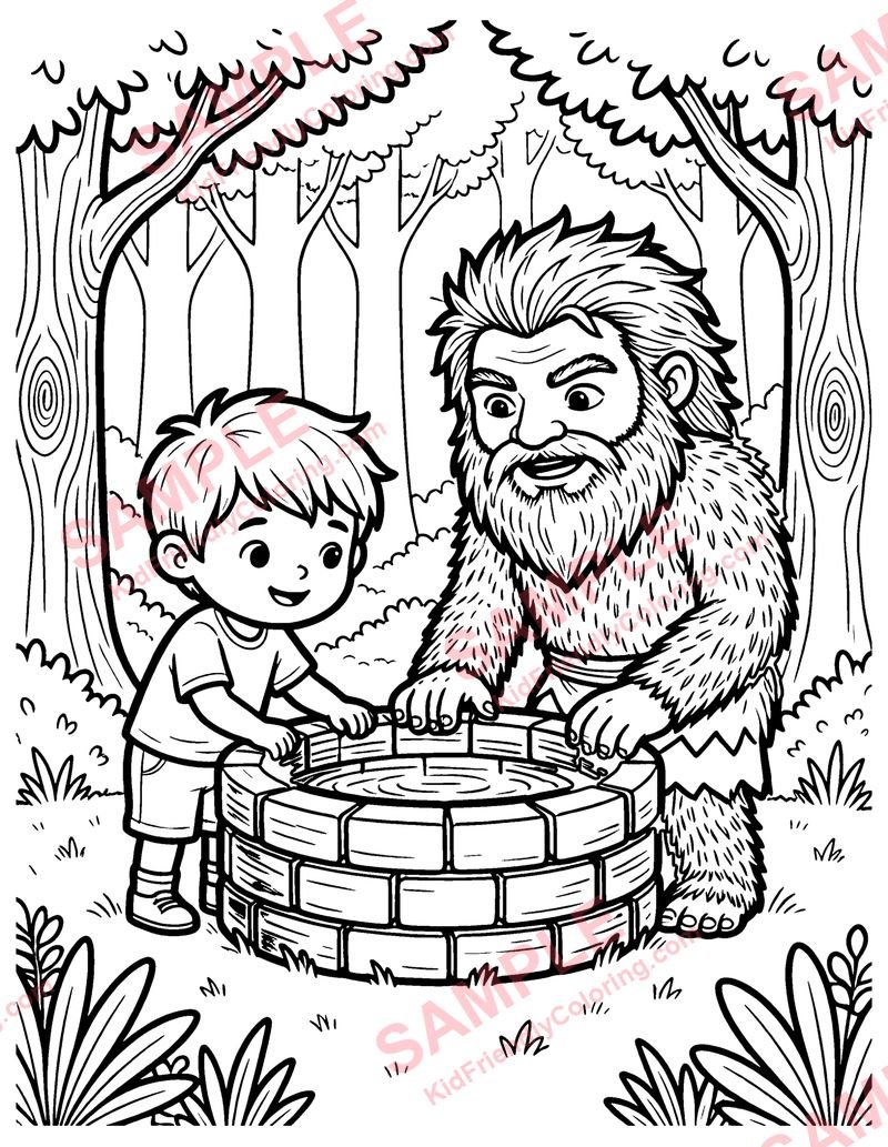 Iron John coloring page preview