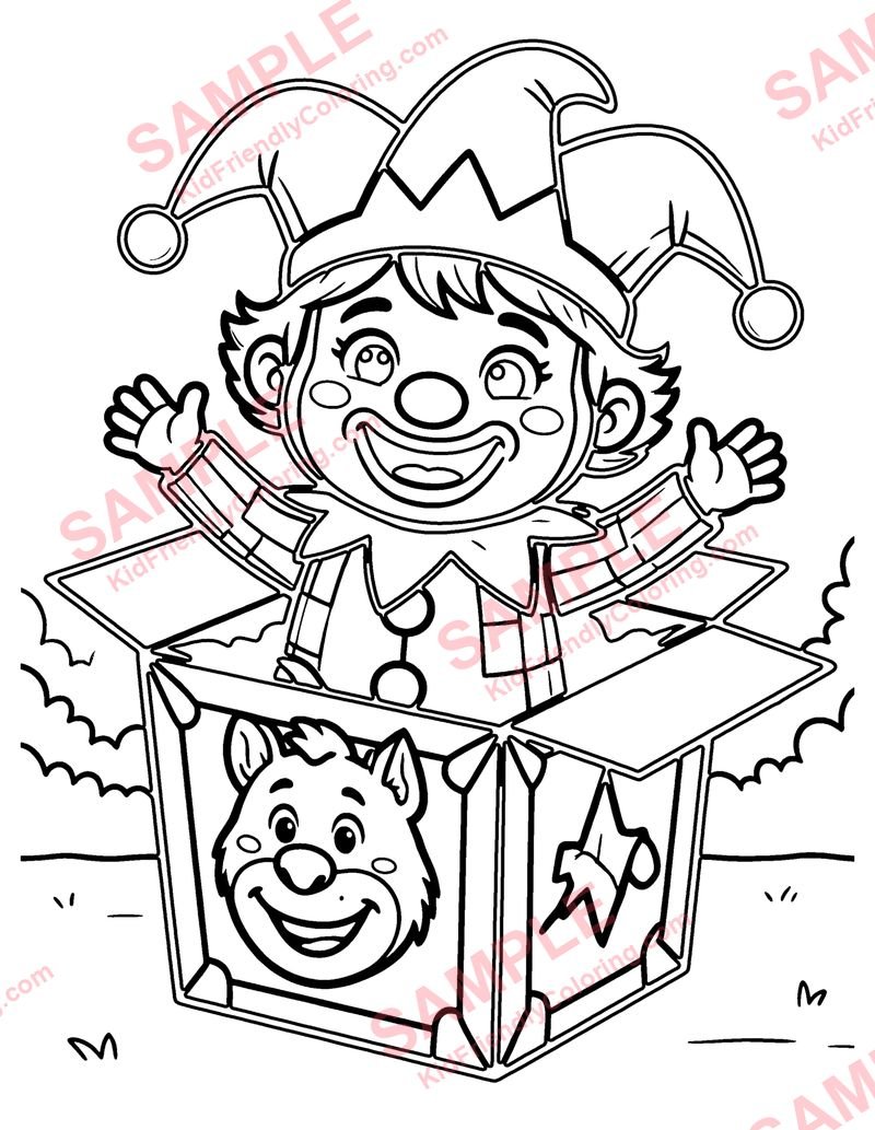 Jack in the Box coloring page preview