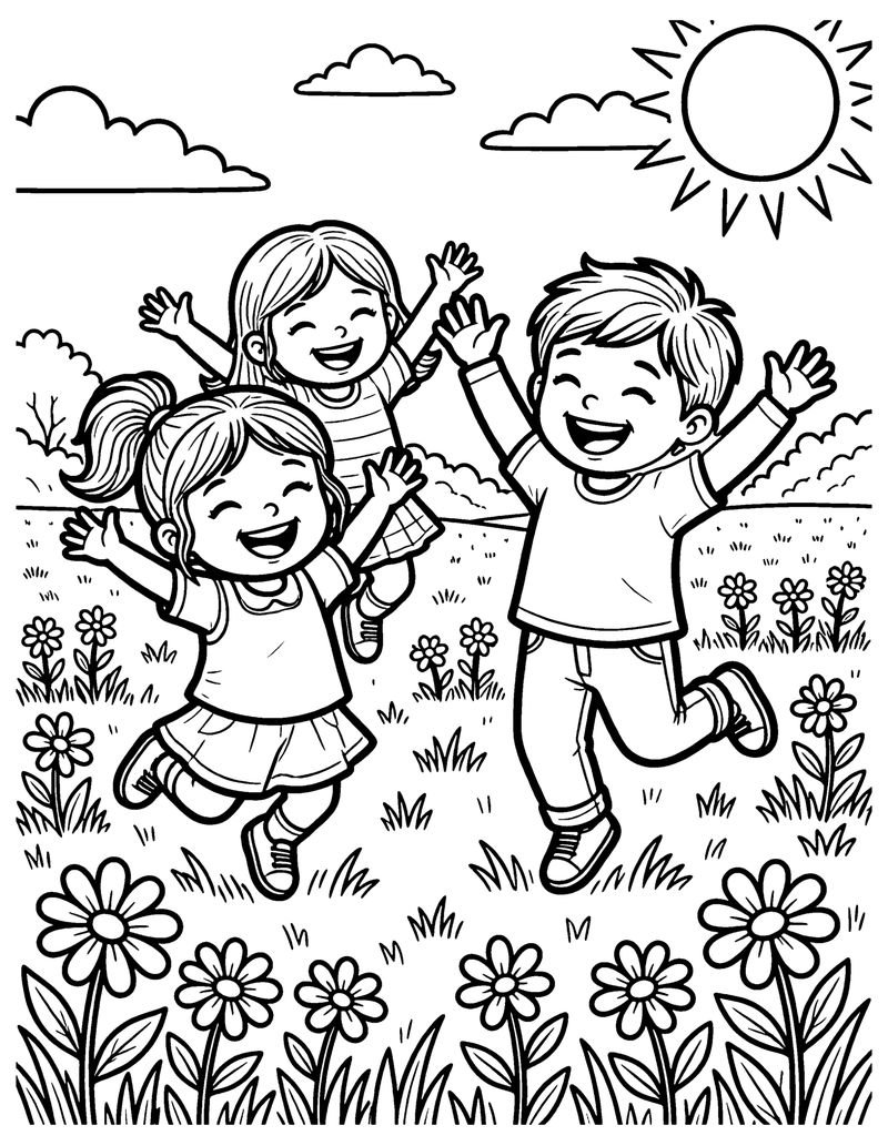 Joy coloring page preview