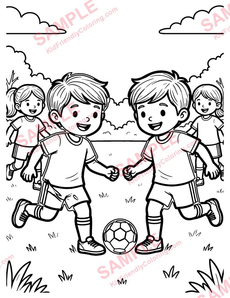 Kickball coloring page preview