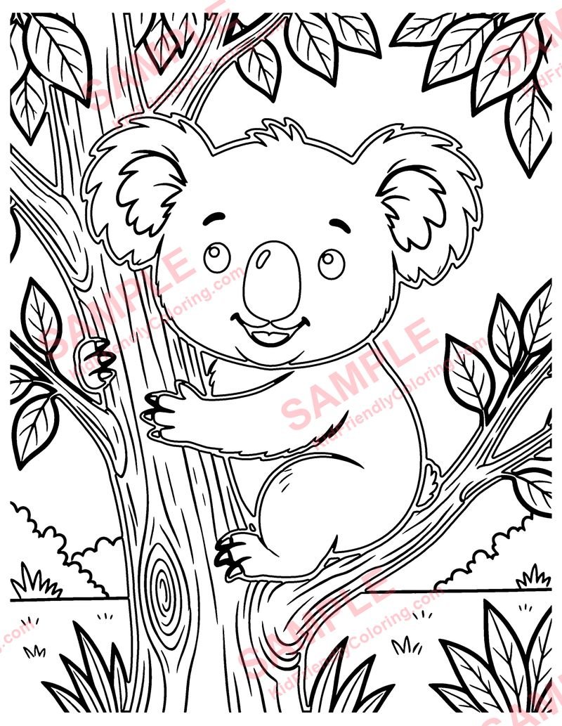 Koala Bear coloring page preview