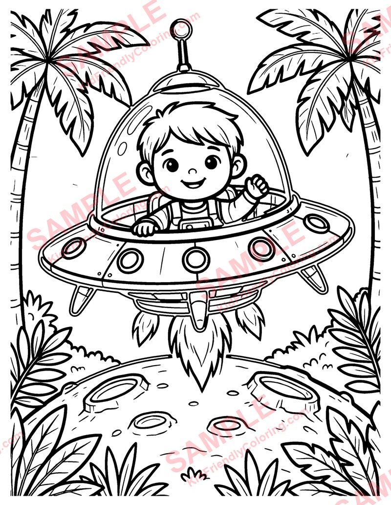 Landing Party coloring page preview