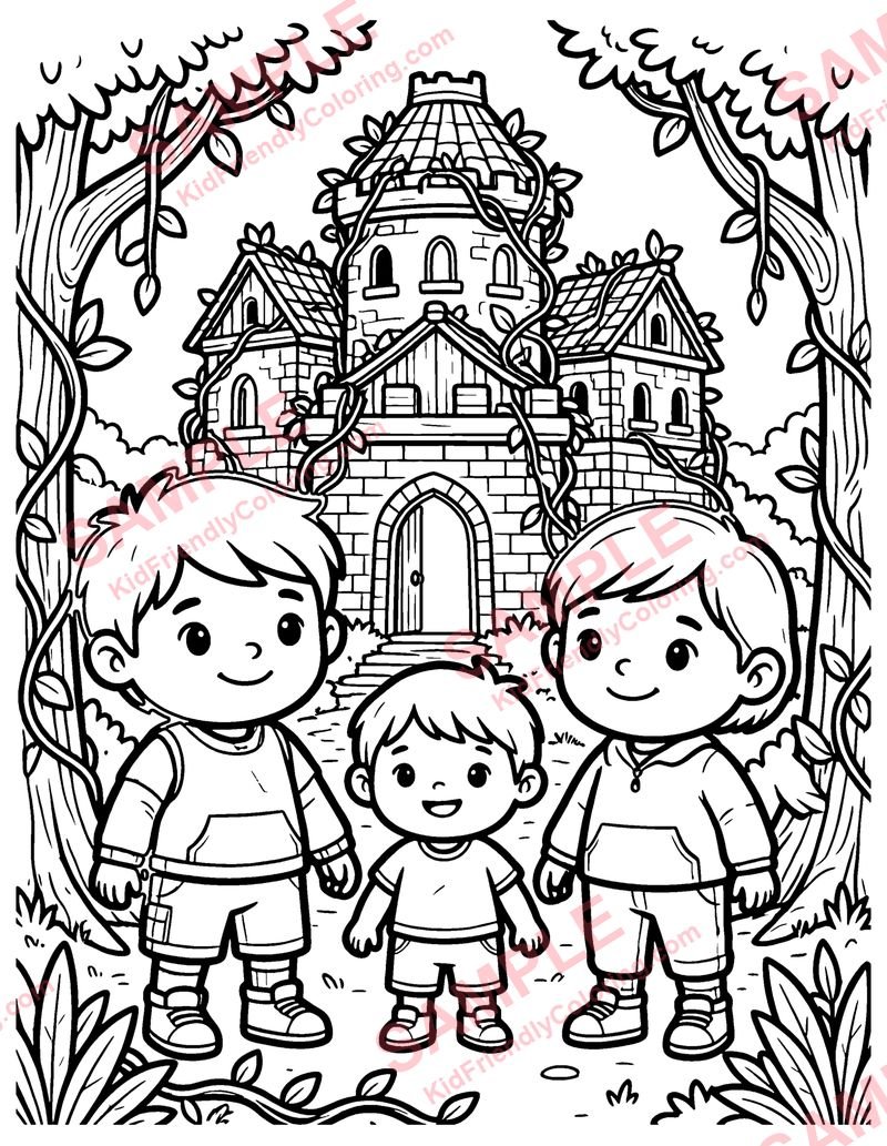 Lost City coloring page preview