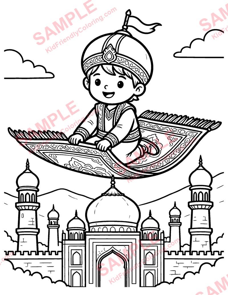 Magic Carpet Ride coloring page preview