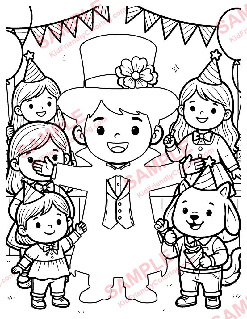 Magic Show coloring page preview