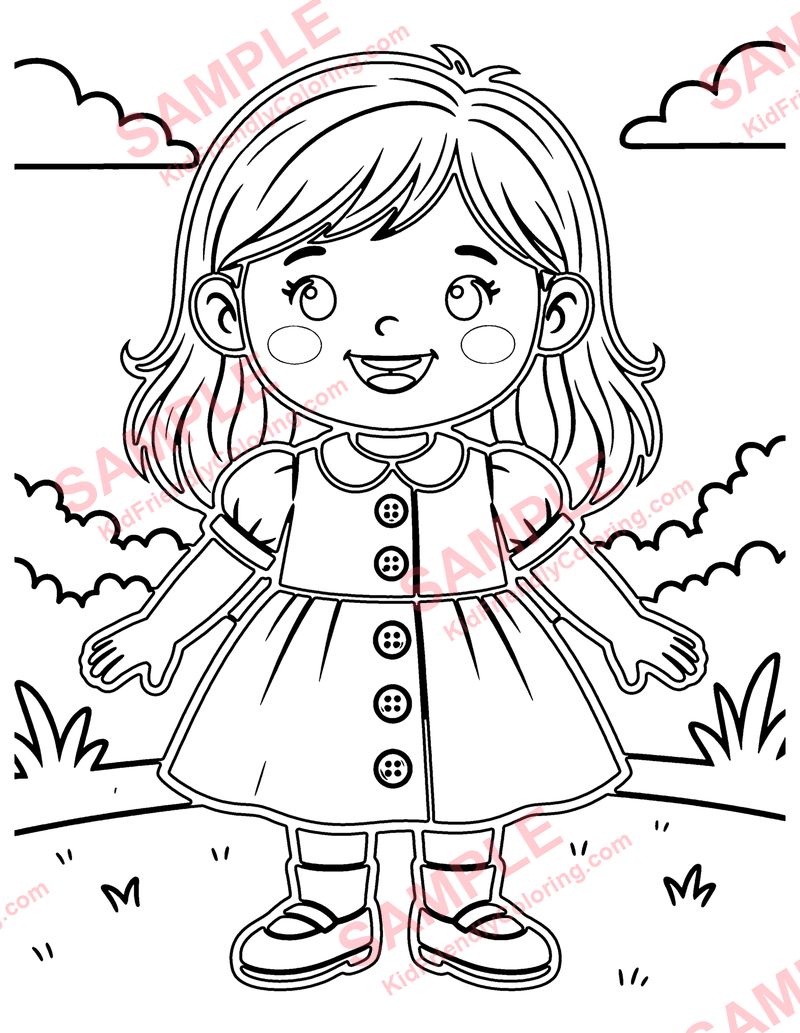 Miss Mary Mack coloring page preview