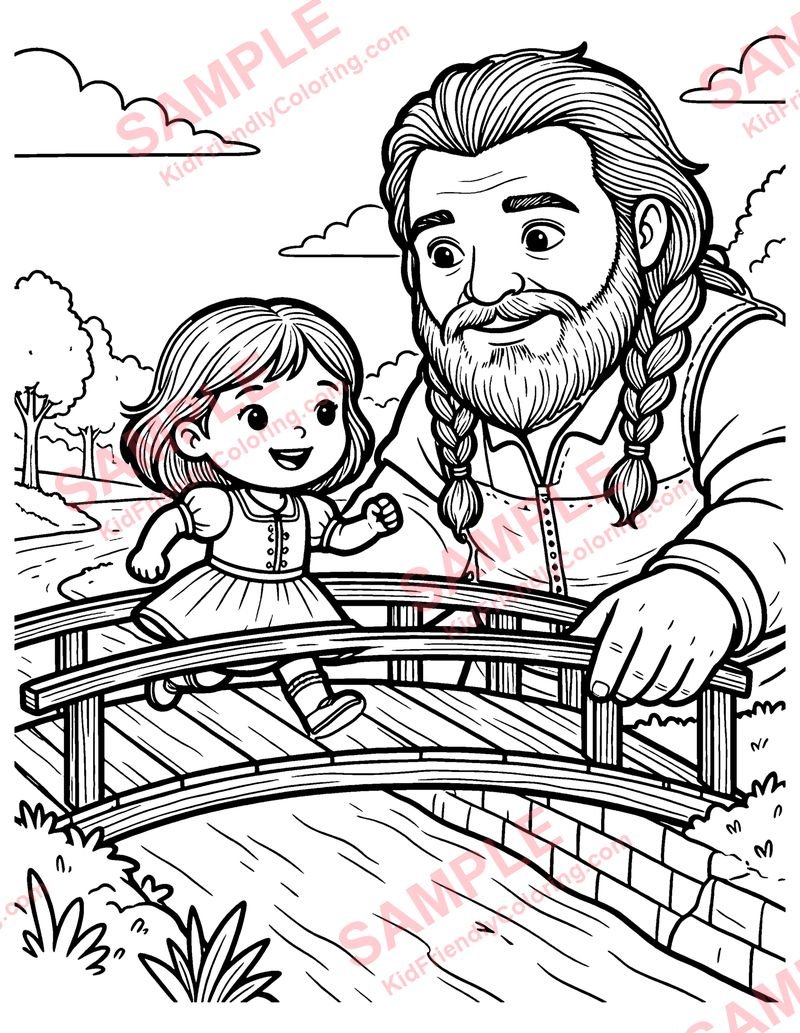 Molly Whuppie coloring page preview
