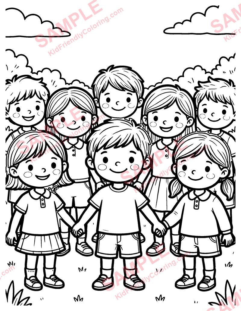 Monday's Child coloring page preview
