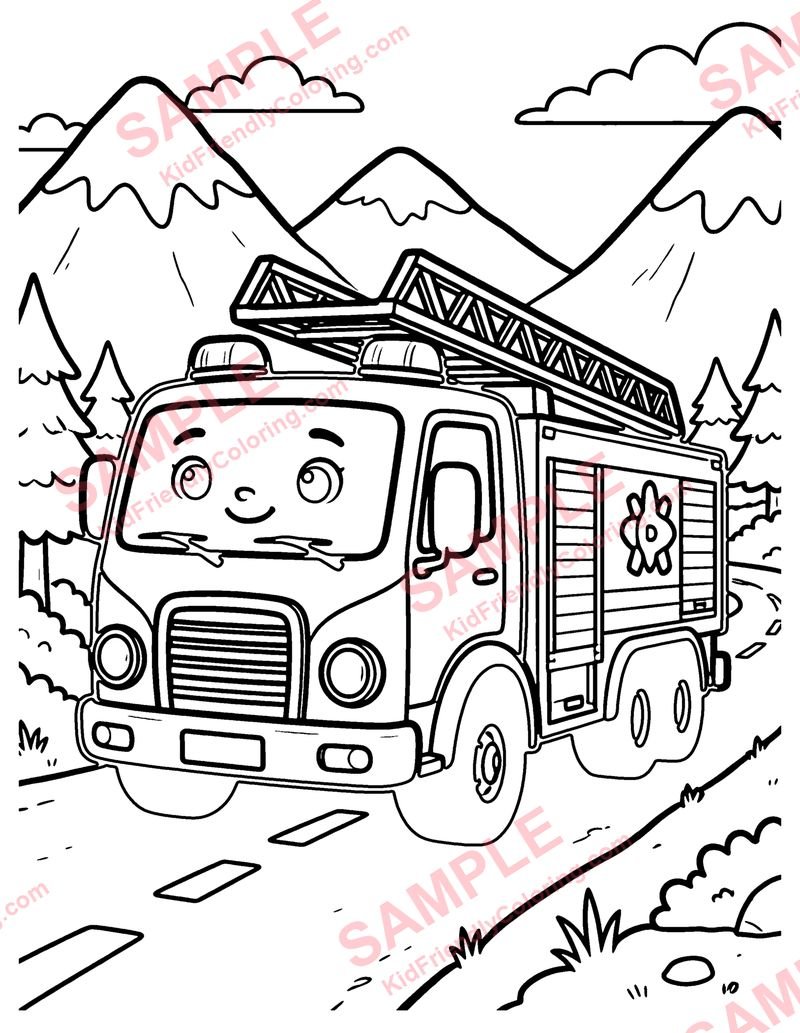 Mountain Rescue coloring page preview