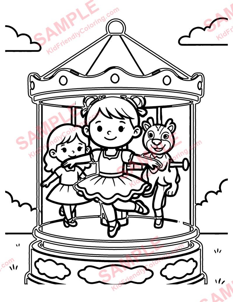 Music Box coloring page preview