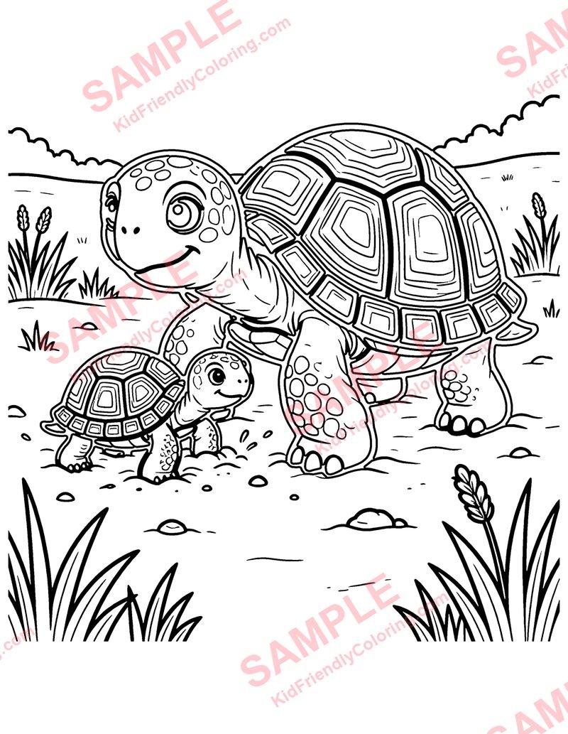 Over in the Meadow coloring page preview