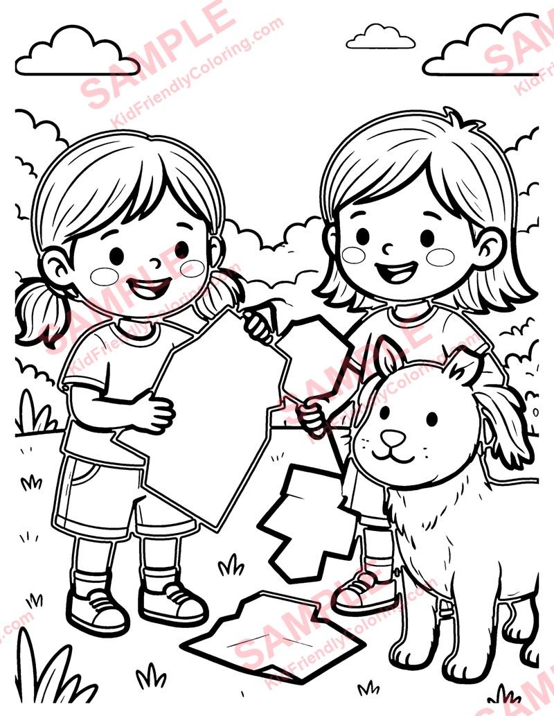 Paper Crafts coloring page preview