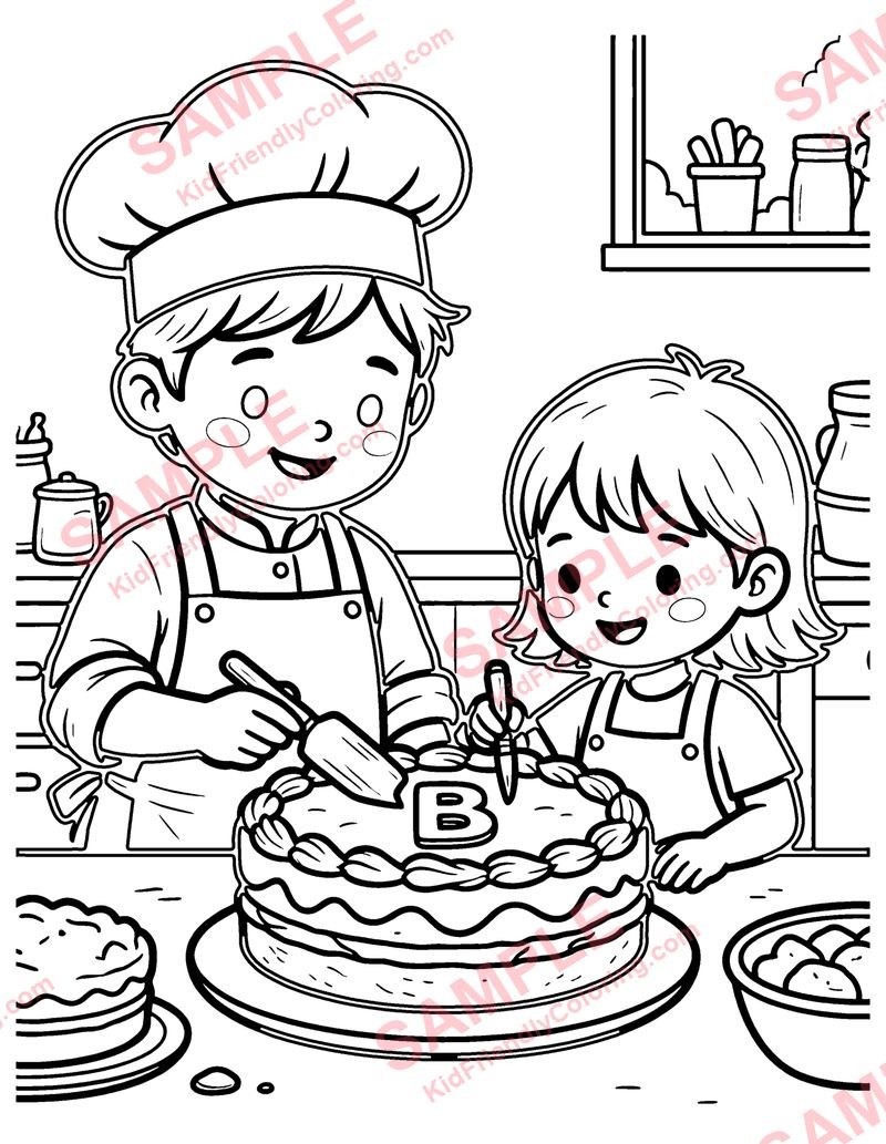 Pat-a-Cake coloring page preview