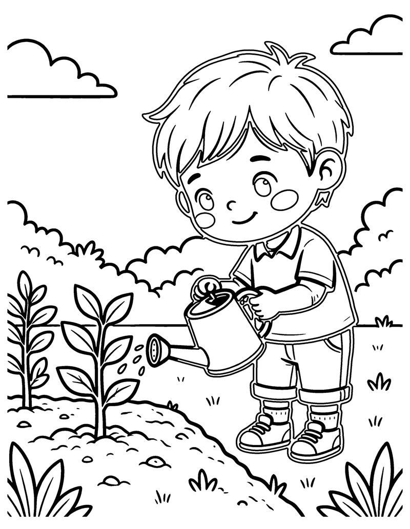 Patience coloring page preview