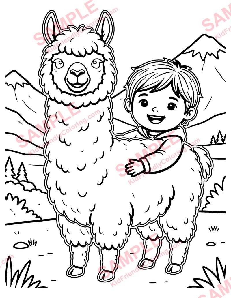 Peru coloring page preview