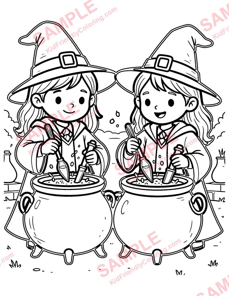 Potion Class coloring page preview